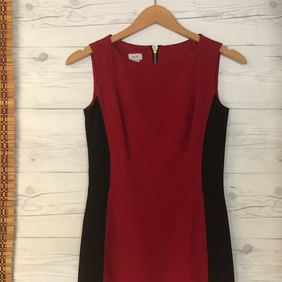 Cache Zipper Back Color Block Sheath Dress - Picture 2 of 8